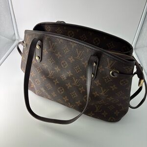 Elegant Designer Monogram Tote in Dark Brown